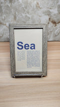 Sea Typography Driftwood Frame