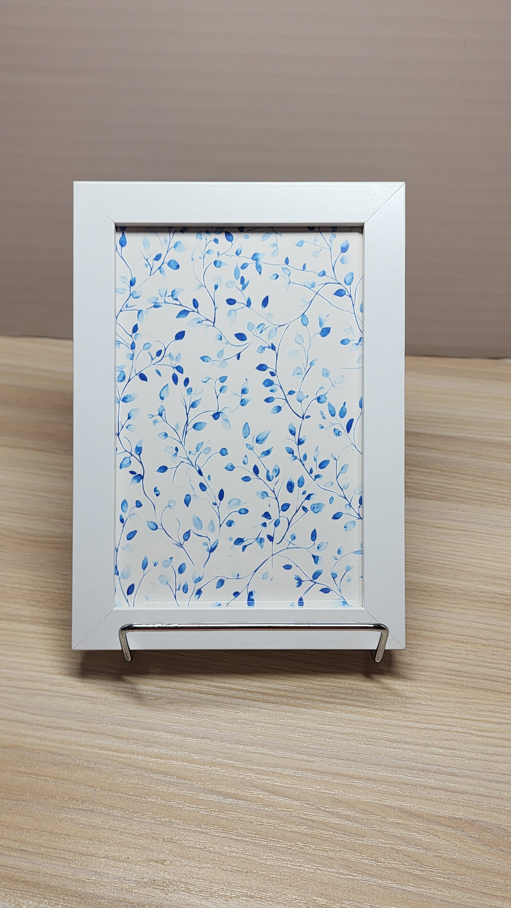 Blue Watercolor Branches Framed Wall Art