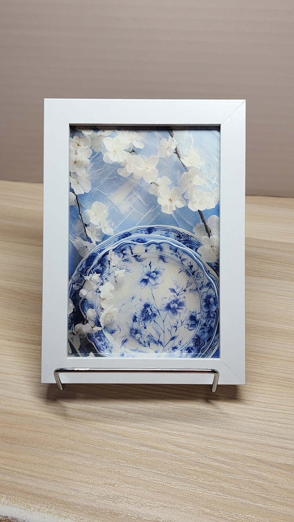 Blue & White Chinoiserie Framed Wall Art