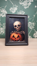 Skeleton Jack-O'-Lantern Halloween Frame