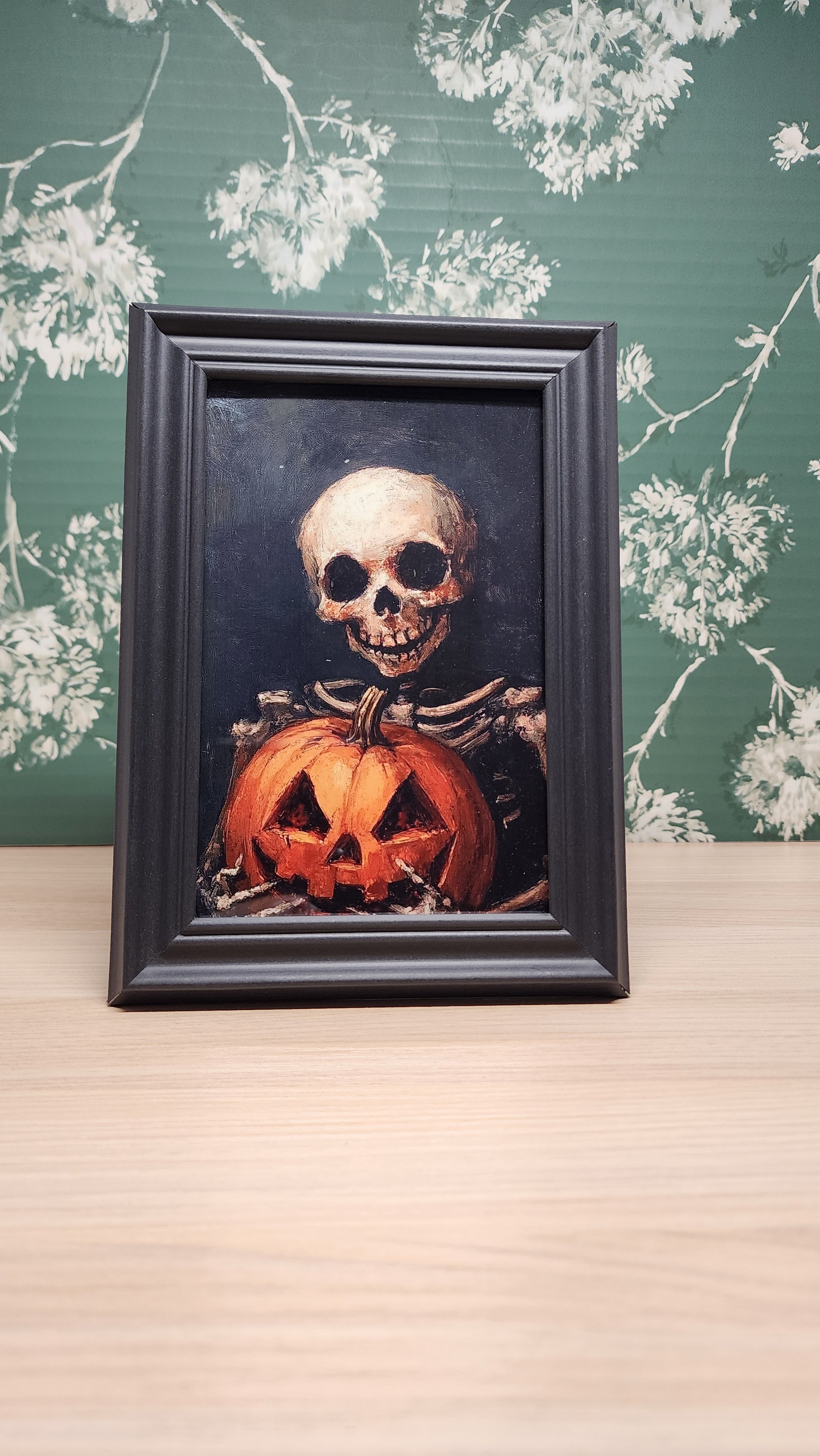 Skeleton Jack-O'-Lantern Halloween Frame