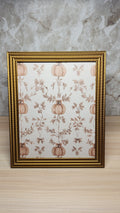 Autumn Pumpkin Vine Framed Art Print