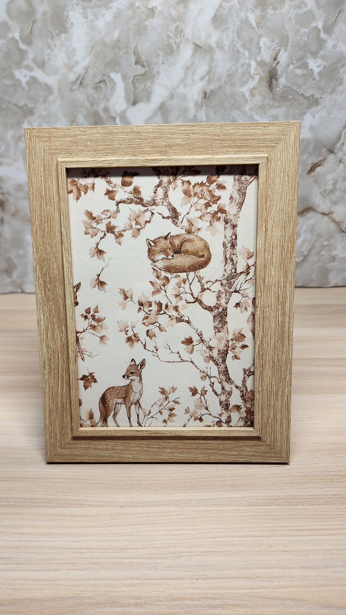 Reversible Squirrel & Autumn Leaves Framed Art