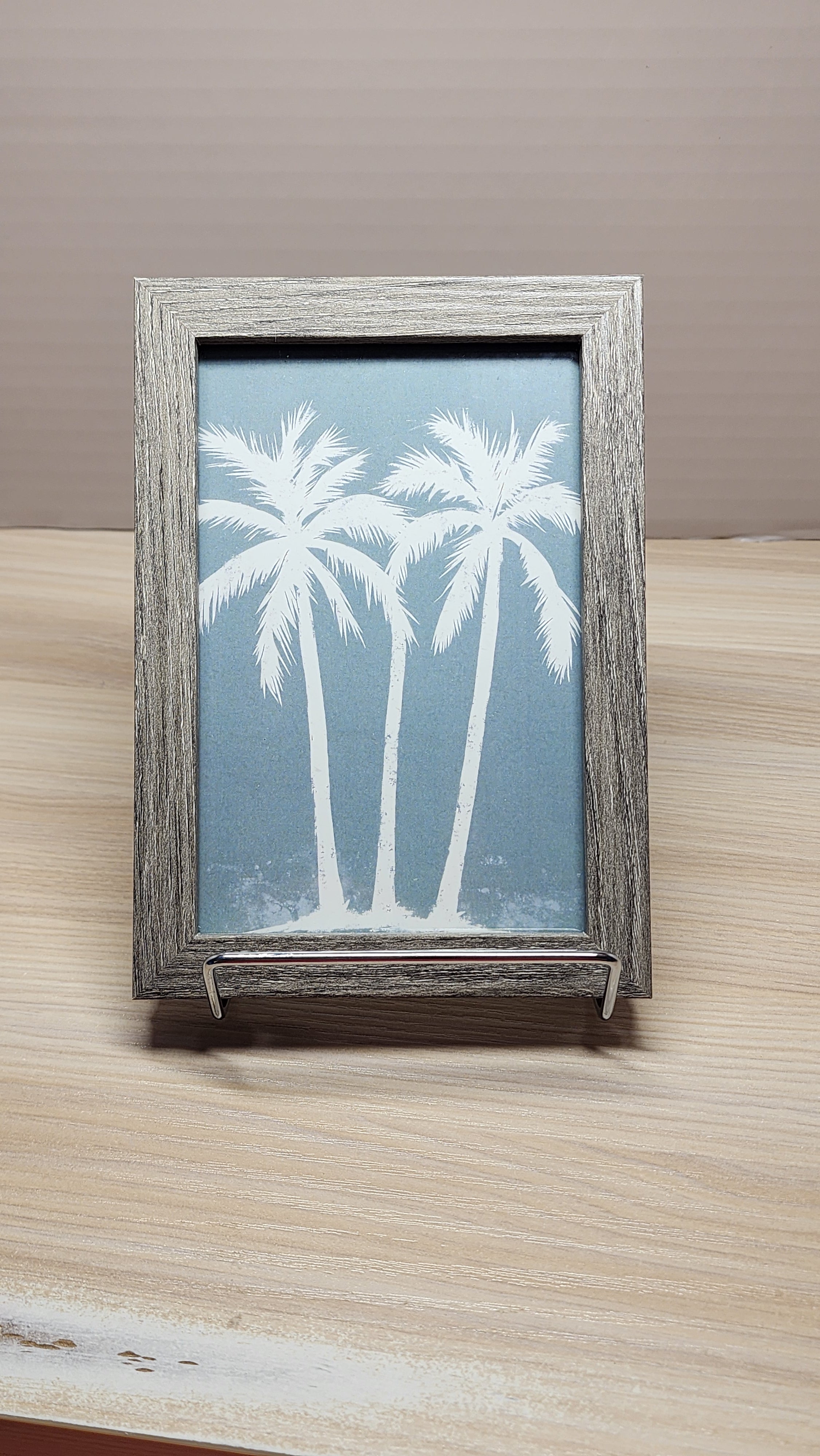 Coastal Palm Tree Framed Wall Art – 4x6